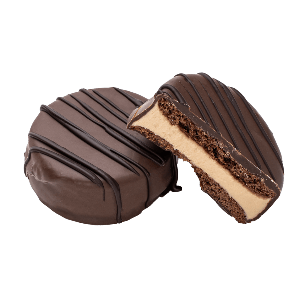 2 alfajores marplatenses de Kinder - Santo Pastel