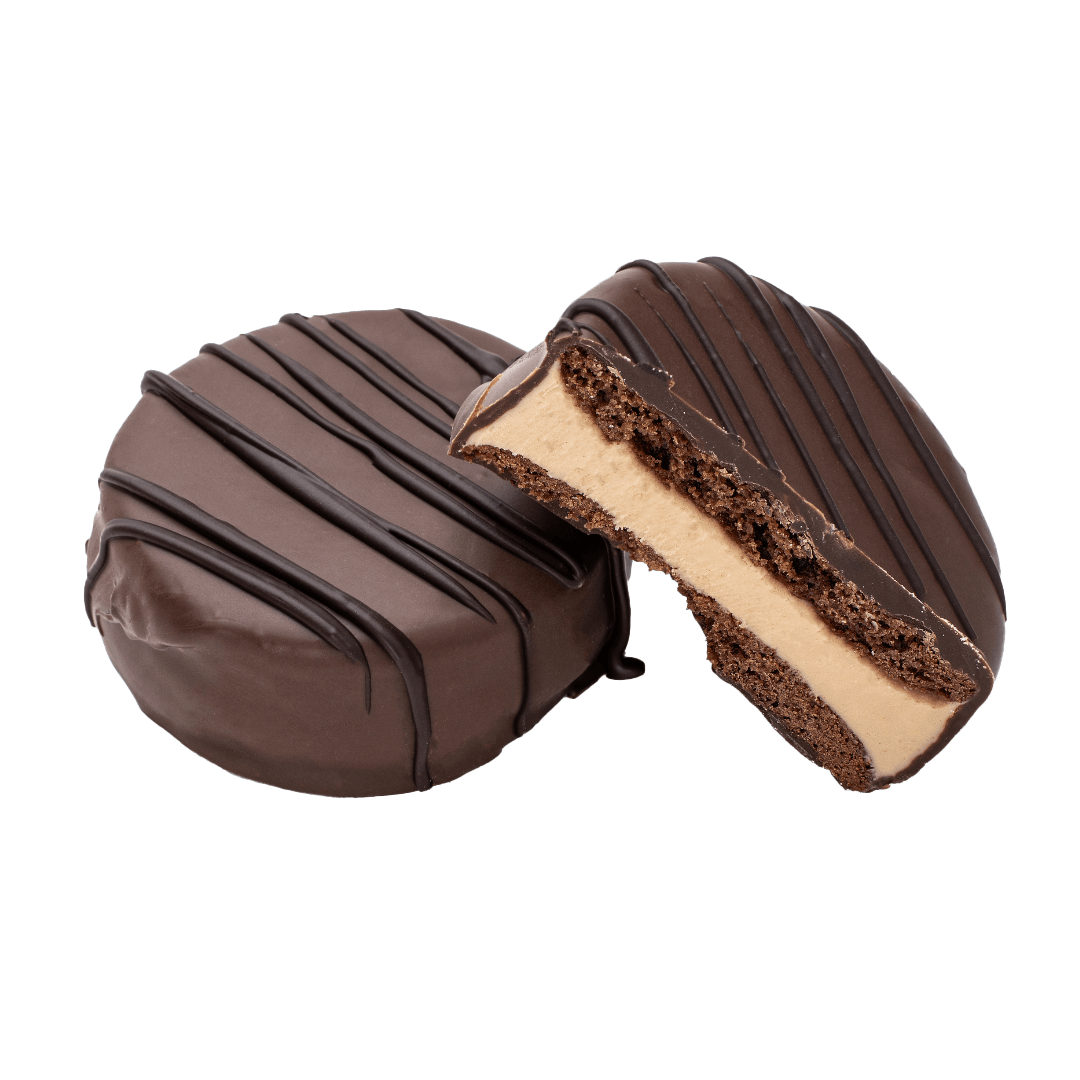 2 alfajores marplatenses de Kinder - Santo Pastel