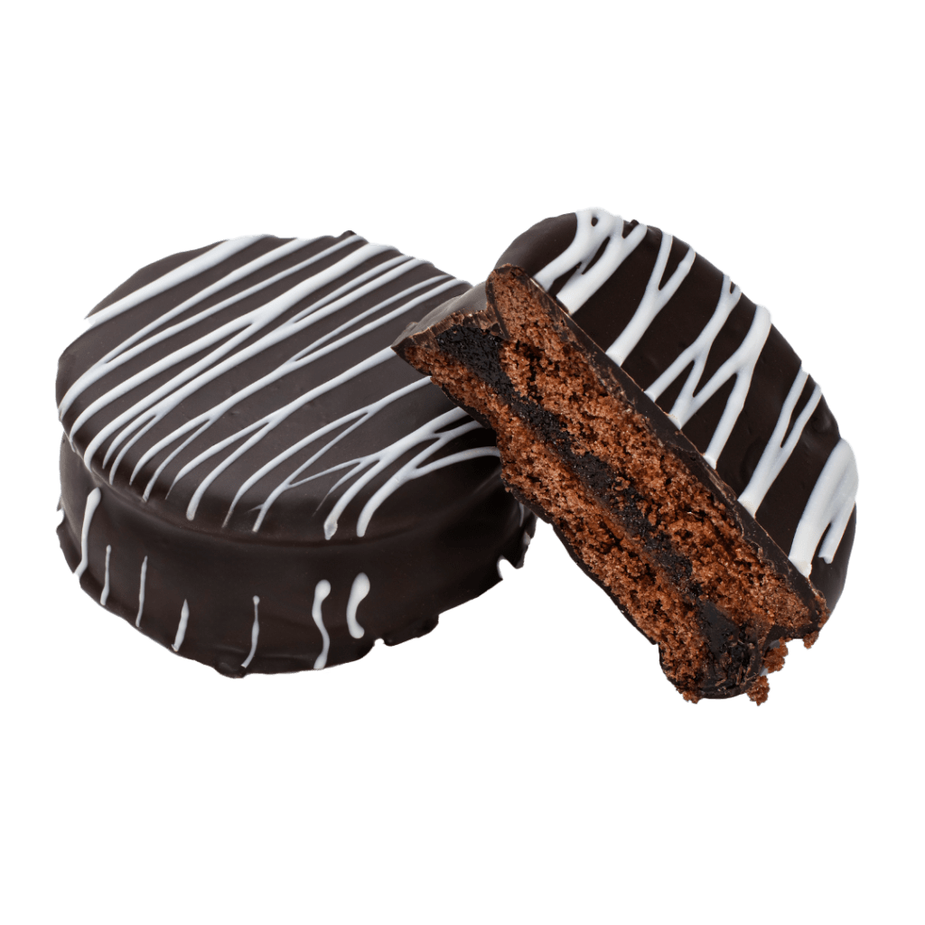 2 alfajores marplatenses de fresa - Santo Pastel