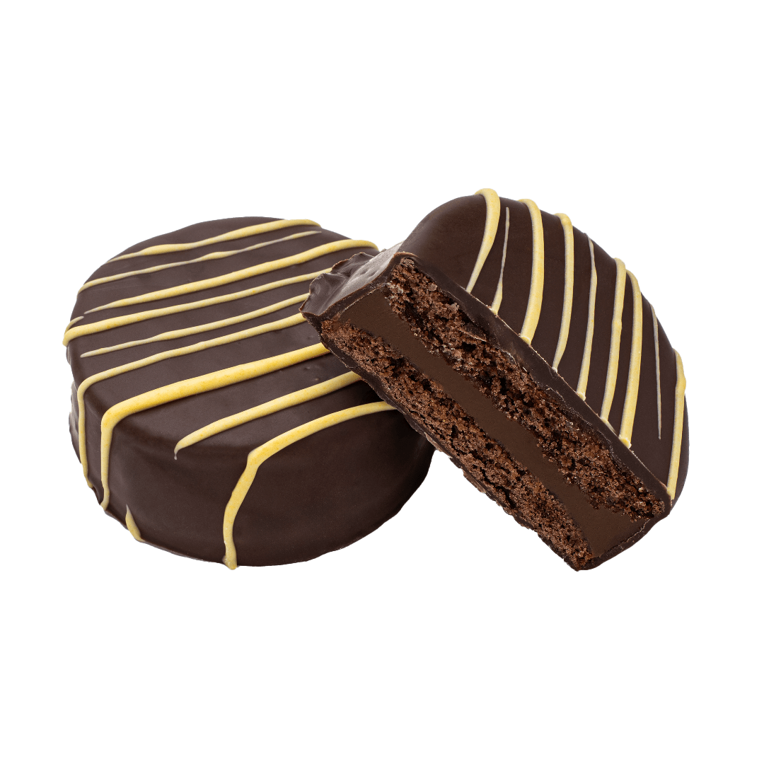 2 alfajores marplatenses de Bananita Dolca - Santo Pastel