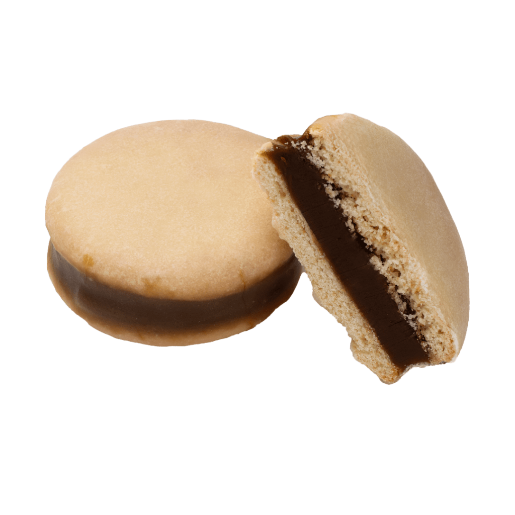 2 alfajores cordobeses de dulce de leche - Santo Pastel