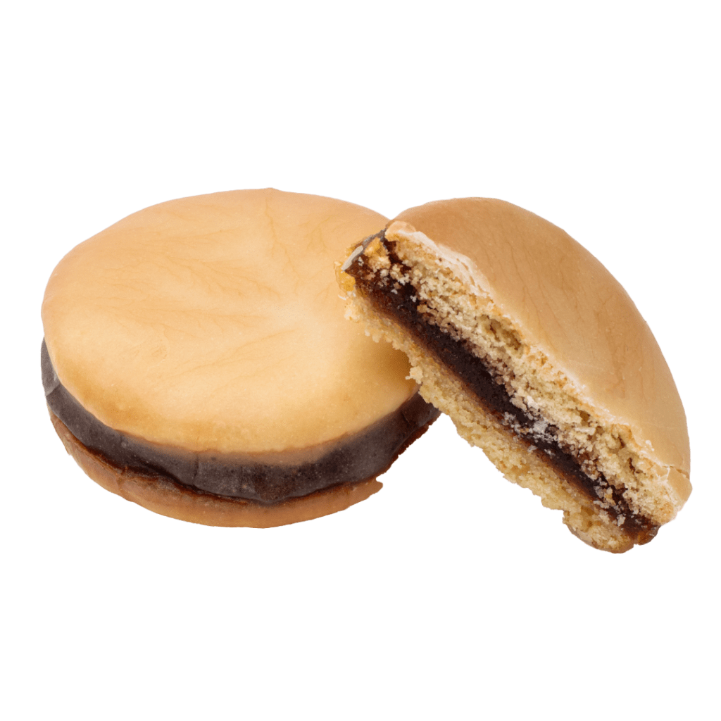 Alfajor cordobés de fresa_partido al medio - Santo Pastel (2)