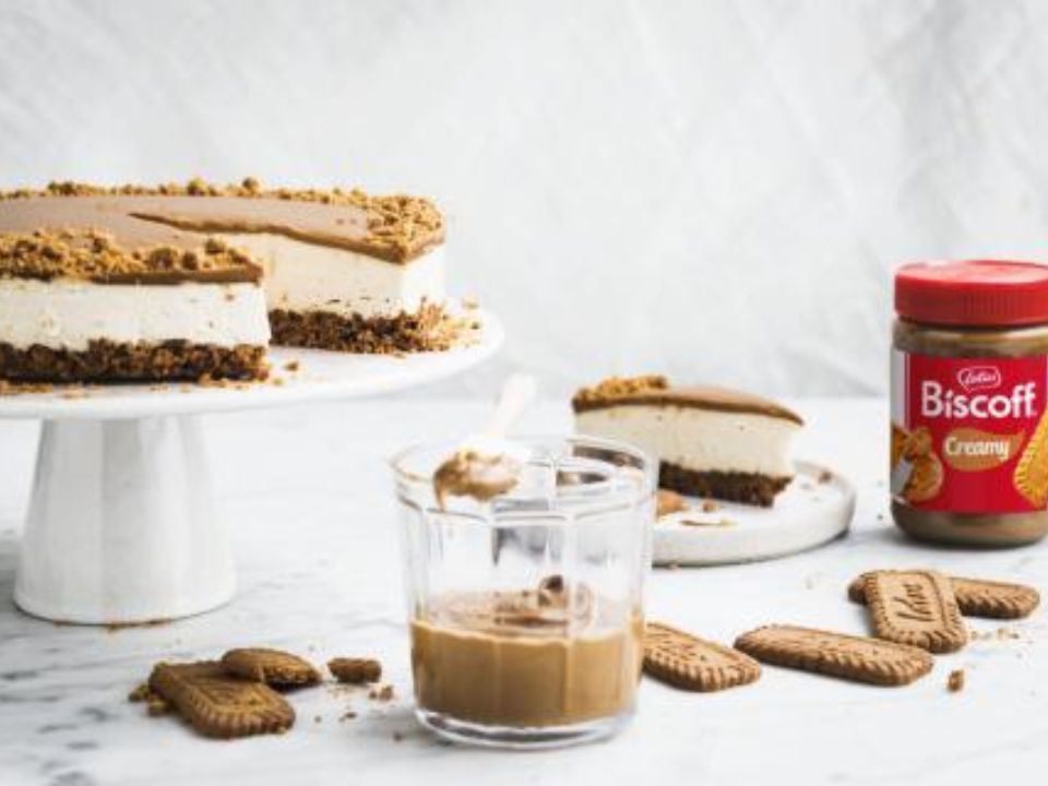 Cheesecake de Lotus, con la galleta Lotus de Biscoff - Santo Pastel